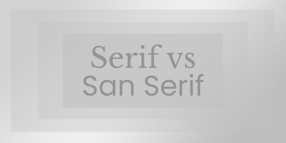 To Serif or not to Serif: That is the Question